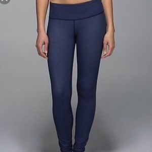 LuLulemon denim leggings wunder under
